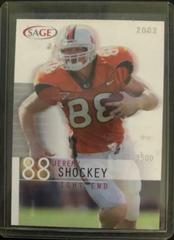 Jeremy Shockey #37 Football Cards 2002 Sage Prices