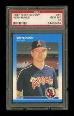 Vern Ruhle #91 Baseball Cards 1987 Fleer Glossy Prices