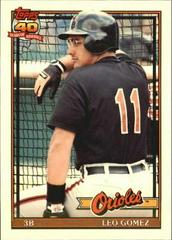 Leo Gomez Baseball Cards 1991 Topps Traded Tiffany Prices