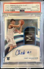 Chet Holmgren [Patch Autograph Laundry Tag] #34 Basketball Cards 2022 Panini Immaculate Collection Collegiate Prices