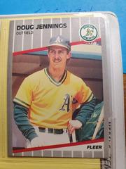 Doug Jennings #14 Baseball Cards 1989 Fleer Prices