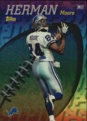 Herman Moore [Refractor] #M17 Football Cards 1998 Topps Mystery Finest Prices