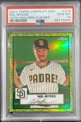 Wil Myers [Green Refractor] #217 Baseball Cards 2021 Topps Chrome Prices