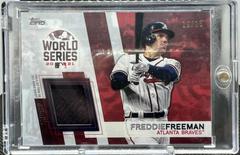 Freddie Freeman #WCR-FF Baseball Cards 2022 Topps World Series Champion Relics Prices