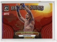 Alex Pereira [Red] #5 Ufc Cards 2023 Panini Donruss Optic UFC Rising Suns Prices