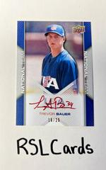 Trevor Bauer [Autograph Red] Baseball Cards 2009 Upper Deck USA Baseball Box Set Prices