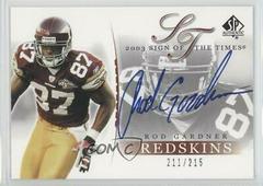 Rod Gardner #RG Football Cards 2003 SP Authentic Sign of the Times Prices