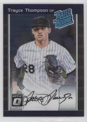 Trayce Thompson [Autograph Blue] Baseball Cards 2016 Panini Donruss Optic Prices