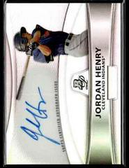Jordan Henry #BPAJH Baseball Cards 2010 Bowman Platinum Prospect Autograph Prices