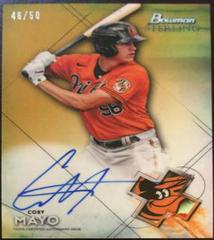 Coby Mayo [Gold Refractor] #BSPA-CMA Baseball Cards 2021 Bowman Sterling Prospect Autographs Prices