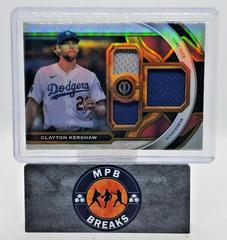 Clayton Kershaw [Gold] #TR-CK Baseball Cards 2023 Topps Tribute Triple Relics Prices
