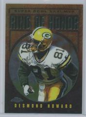 Desmond Howard Football Cards 2002 Topps Chrome Ring of Honor Prices