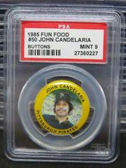 John Candelaria #50 Baseball Cards 1985 Fun Food Buttons Prices