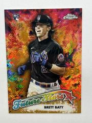 Brett Baty [Gold] Baseball Cards 2023 Topps Chrome Future Stars Prices