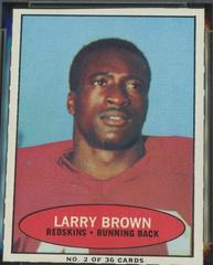 Larry Brown [Hand Cut] Football Cards 1971 Bazooka Prices