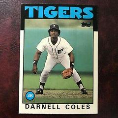 Darnell Coles #26T Baseball Cards 1986 Topps Traded Tiffany Prices