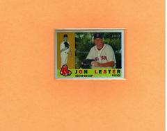 Jon Lester [Black Border Refractor] #C36 Baseball Cards 2009 Topps Heritage Chrome Prices