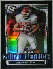 Adrian Peterson [Chrome Black Refractor] #135 Football Cards 2007 Topps Draft Picks & Prospects Prices