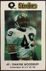 Dwayne Woodruff Football Cards 1983 Steelers Police Prices