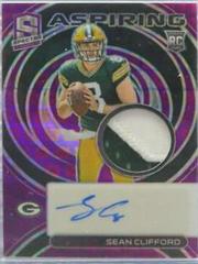 Sean Clifford [Neon Purple] #19 Football Cards 2023 Panini Spectra Aspiring Patch Autograph Prices