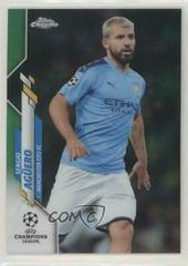 Sergio Aguero [Green Bubbles Refractor] Soccer Cards 2019 Topps Chrome UEFA Champions League Prices