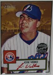 Jose Vidro [Red Ink] #THAJV Baseball Cards 2001 Topps Heritage Autographs Prices