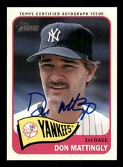 Don Mattingly Baseball Cards 2014 Topps Heritage Real One Autographs Prices