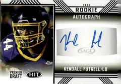 Kendall Futrell [Black] #A14 Football Cards 2020 Sage Hit Rookie Autograph Prices