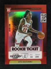 Ayo Dosunmu [Red] #7 Basketball Cards 2021 Panini Contenders Optic Rookies Prices