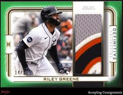 Riley Greene #DPC-RG Baseball Cards 2023 Topps Definitive Patch Collection Prices