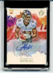 Justice Hill [Signature Holo Gold] #GK31 Football Cards 2019 Panini Chronicles Gridiron Kings Prices