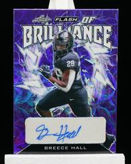 Breece Hall [Kaleidoscope Purple] #FB-BH1 Football Cards 2022 Leaf Flash of Brilliance Autographs Prices
