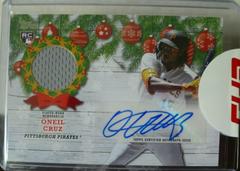 Oneil Cruz #WHAR-OC Baseball Cards 2022 Topps Holiday Autograph Relics Prices