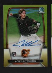 Adley Rutschman [Yellow] #CRA-AR Baseball Cards 2023 Bowman Chrome Rookie Autographs Prices