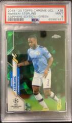 Raheem Sterling [Green] Soccer Cards 2019 Topps Chrome UEFA Champions League Sapphire Prices