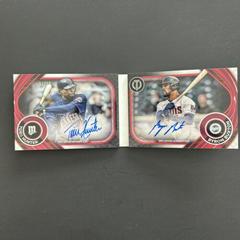 Byron Buxton, Torii Hunter [Red] Baseball Cards 2022 Topps Tribute Tandems Autograph Book Prices
