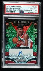 Rui Hachimura [Green Shimmer] #RHM Basketball Cards 2019 Panini Prizm Rookie Signatures Prices