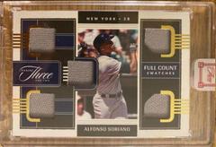 Alfonso Soriano [Gold] #FCS-AS Baseball Cards 2022 Panini Three and Two Full Count Swatches Prices