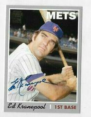Ed Kranepool Baseball Cards 2012 Topps Archives Fan Favorite Autographs Prices