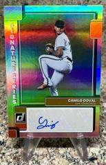 Camilo Doval #SS-CD Baseball Cards 2022 Panini Donruss Signature Series Prices