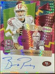 Brock Purdy [Pink Neon] #6 Football Cards 2023 Panini Spectra RetroSpect Autograph Prices