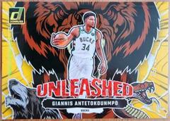 Giannis Antetokounmpo [Gold] #8 Basketball Cards 2023 Panini Donruss Unleashed Prices