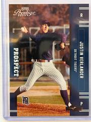 Justin Verlander Baseball Cards 2005 Playoff Prestige Prices