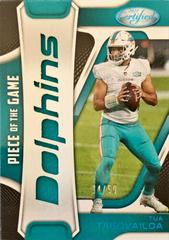 Tua Tagovailoa [Teal] Football Cards 2021 Panini Certified Piece of the Game Prices