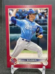 Brady Singer [Mini Red] #313 Baseball Cards 2022 Topps Prices