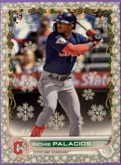 Richie Palacios [Silver Metallic] #WHA-RP Baseball Cards 2022 Topps Holiday Autographs Prices