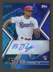 Bubba Thompson [Iridescent] Baseball Cards 2023 Topps Xpectations Autographs Prices