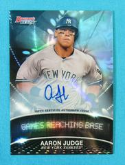 Aaron Judge [Autograph] #SL-AJ Baseball Cards 2016 Bowman's Best Stat Lines Prices