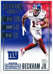 Odell Beckham Jr. #5 Football Cards 2016 Panini Contenders Prices