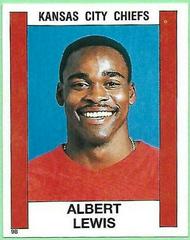 Albert Lewis #98 Football Cards 1988 Panini Sticker Prices